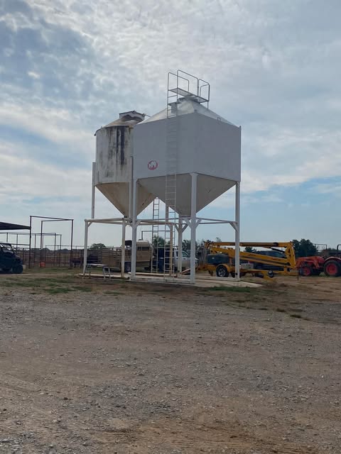 project in Ardmore, Oklahoma before | Top Gun Spray Painting and Coating